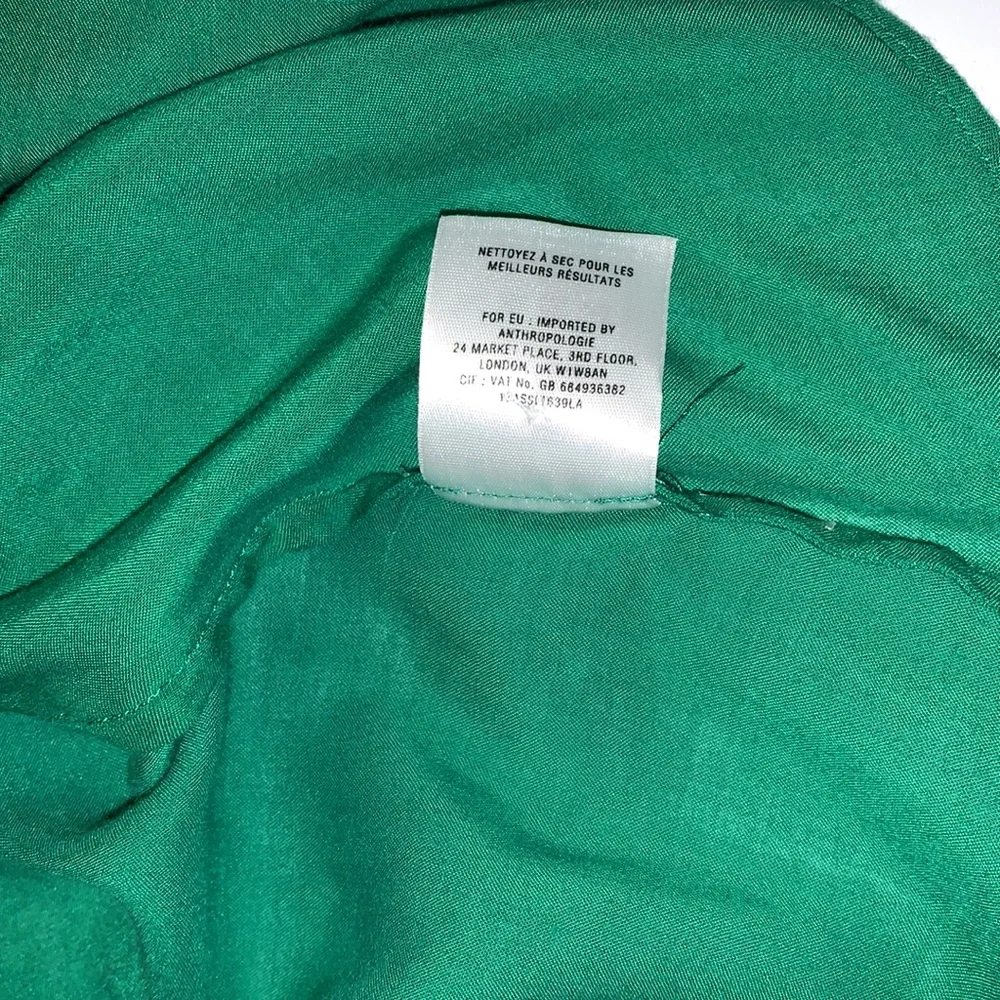 Anthropologie Maeve Green Flowy Blouse - Women’s Size Small - Picture 7 of 8